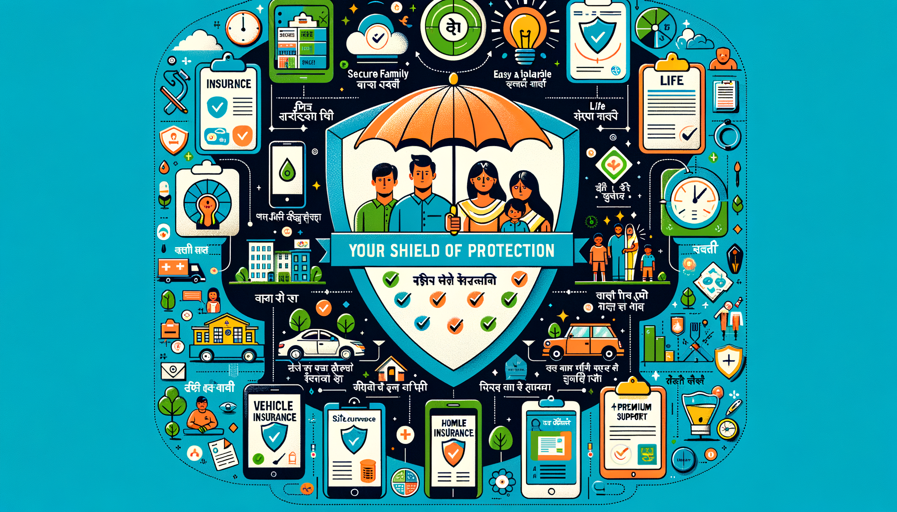 BimaShield - Insurance Protection Infographic