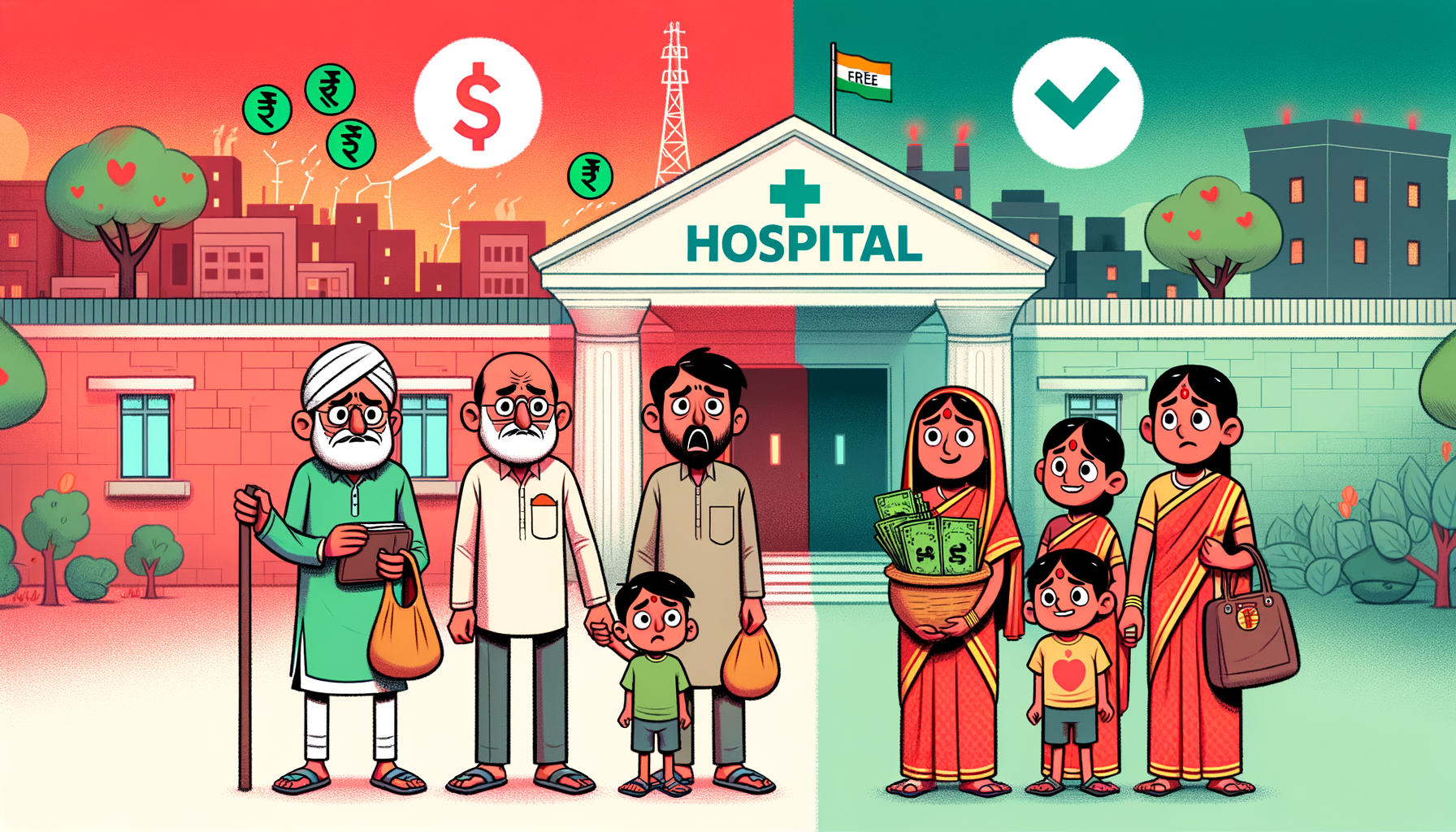 पहले इलाज महंगा था, अब मुफ्त इलाज - Before expensive, Now free treatment