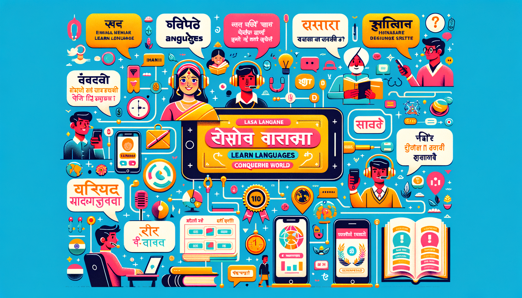 भाषा बड्डी - भाषा सीखने की इन्फोग्राफिक